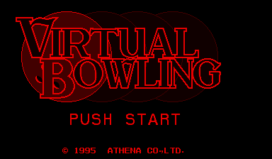 Virtual Bowling title screen for Virtual Boy
